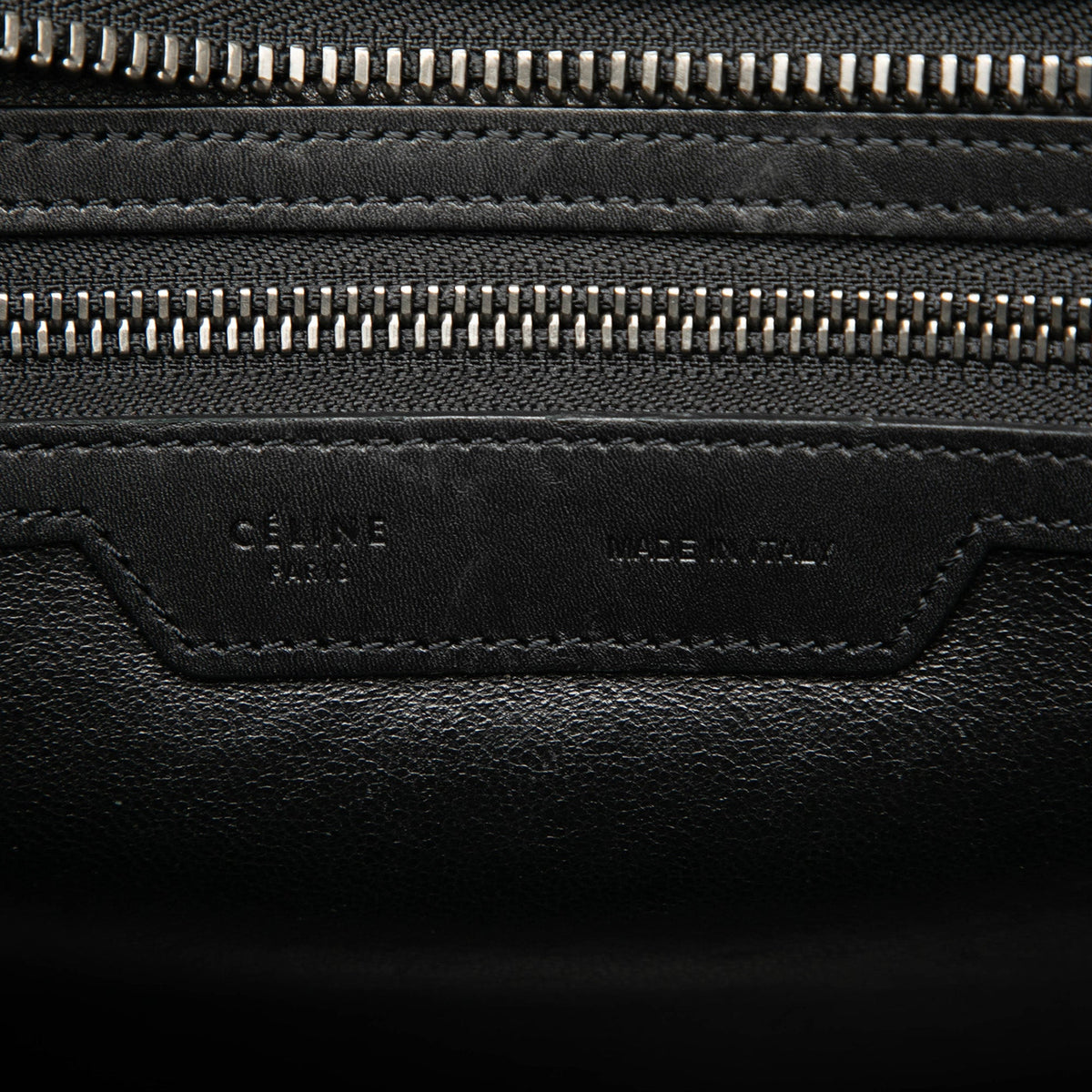 Celine Micro Tricolor Leather Luggage Tote