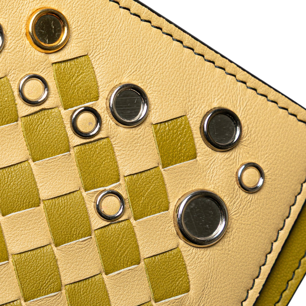 Bottega Veneta Nappa Intrecciato Studded Wallet on Chain