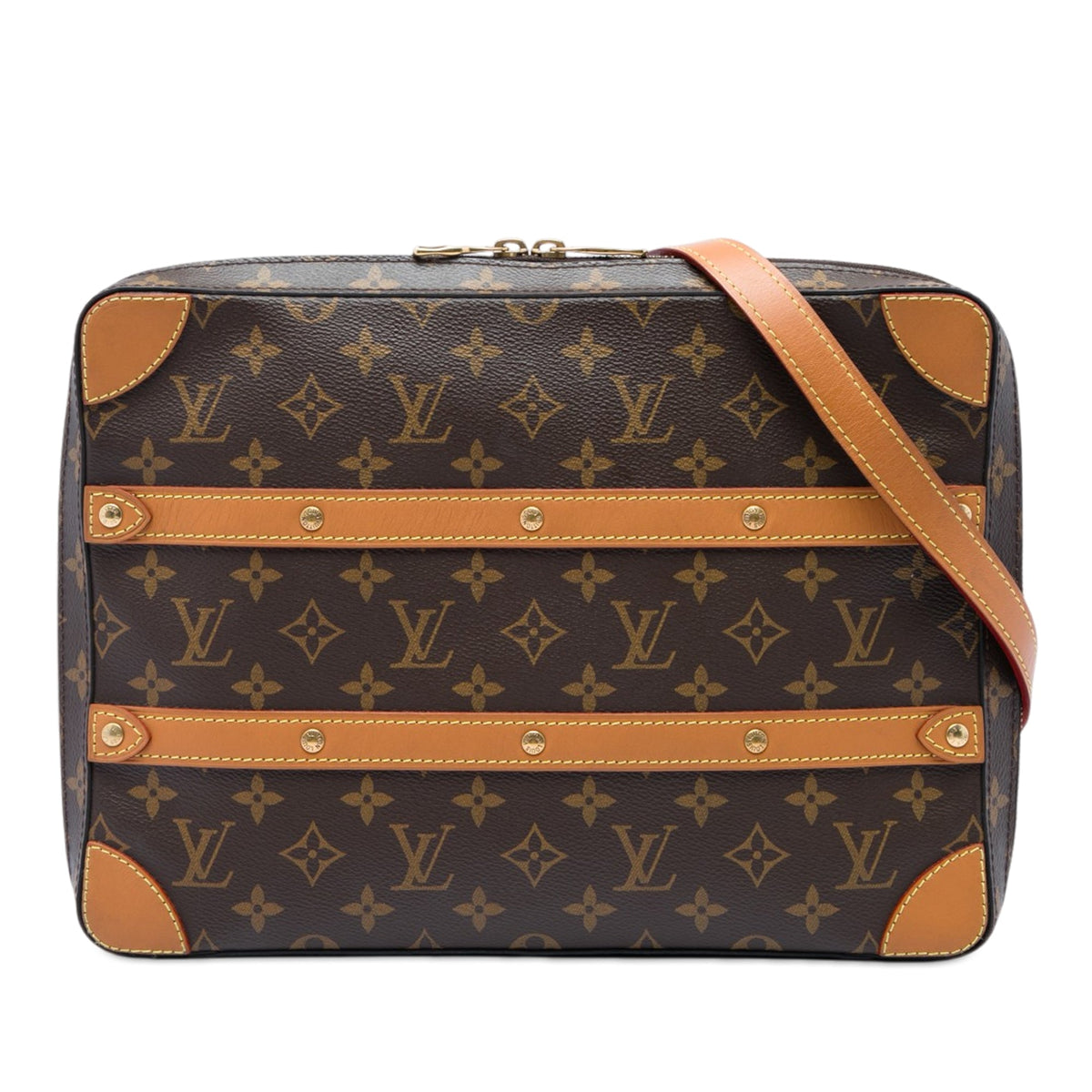 Louis Vuitton Monogram Soft Trunk Messenger MM — Brown