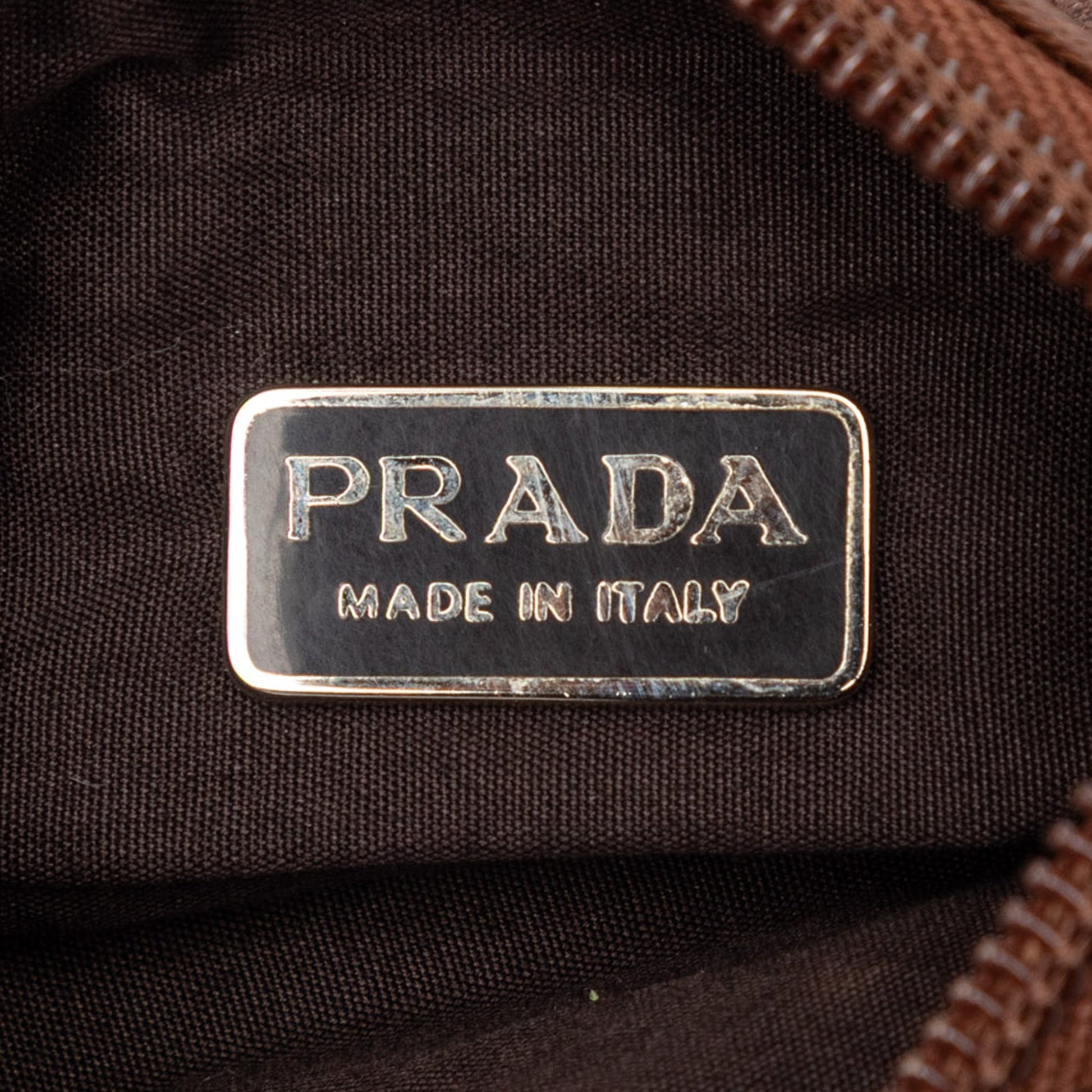 Prada Mini Leather Lattice Tote
