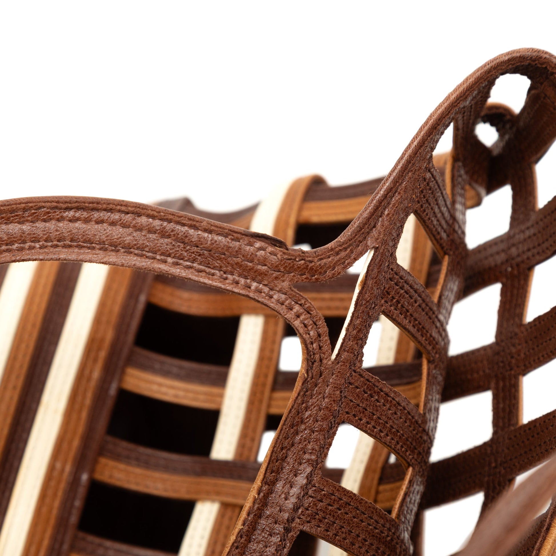 Prada Mini Leather Lattice Tote
