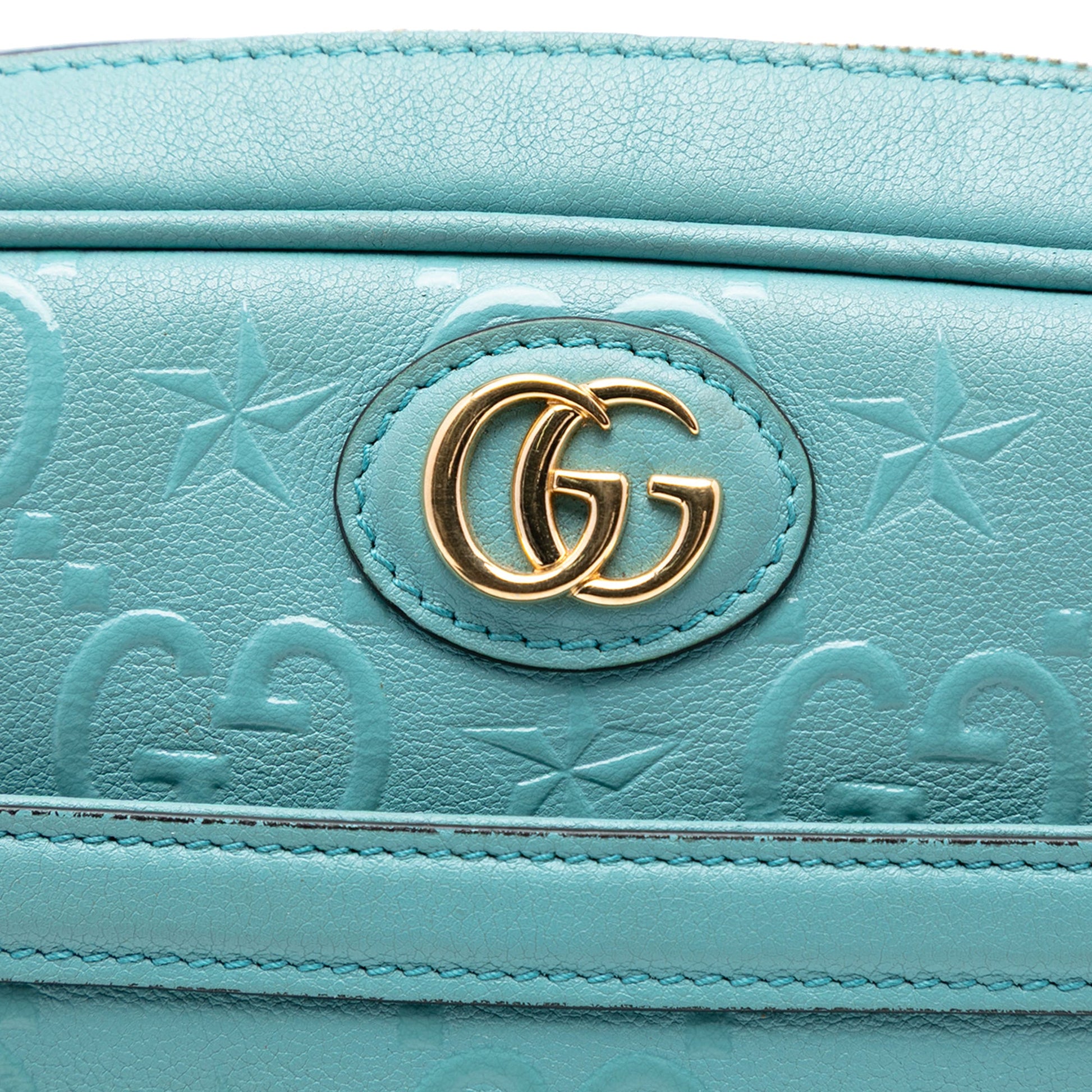 Gucci GG Star Embossed Leather Crossbody