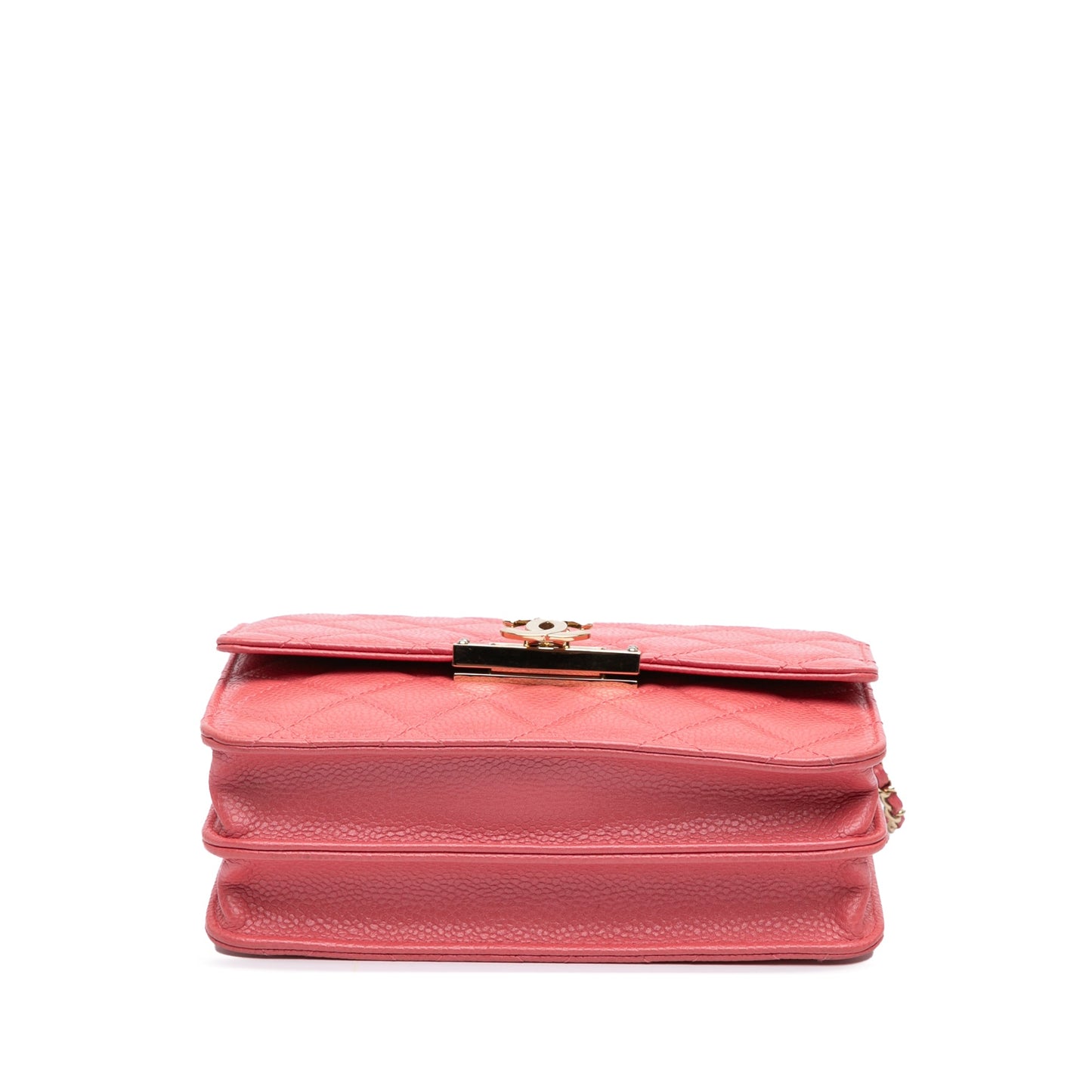 Chanel Quilted Caviar Golden Class Wallet On Chain