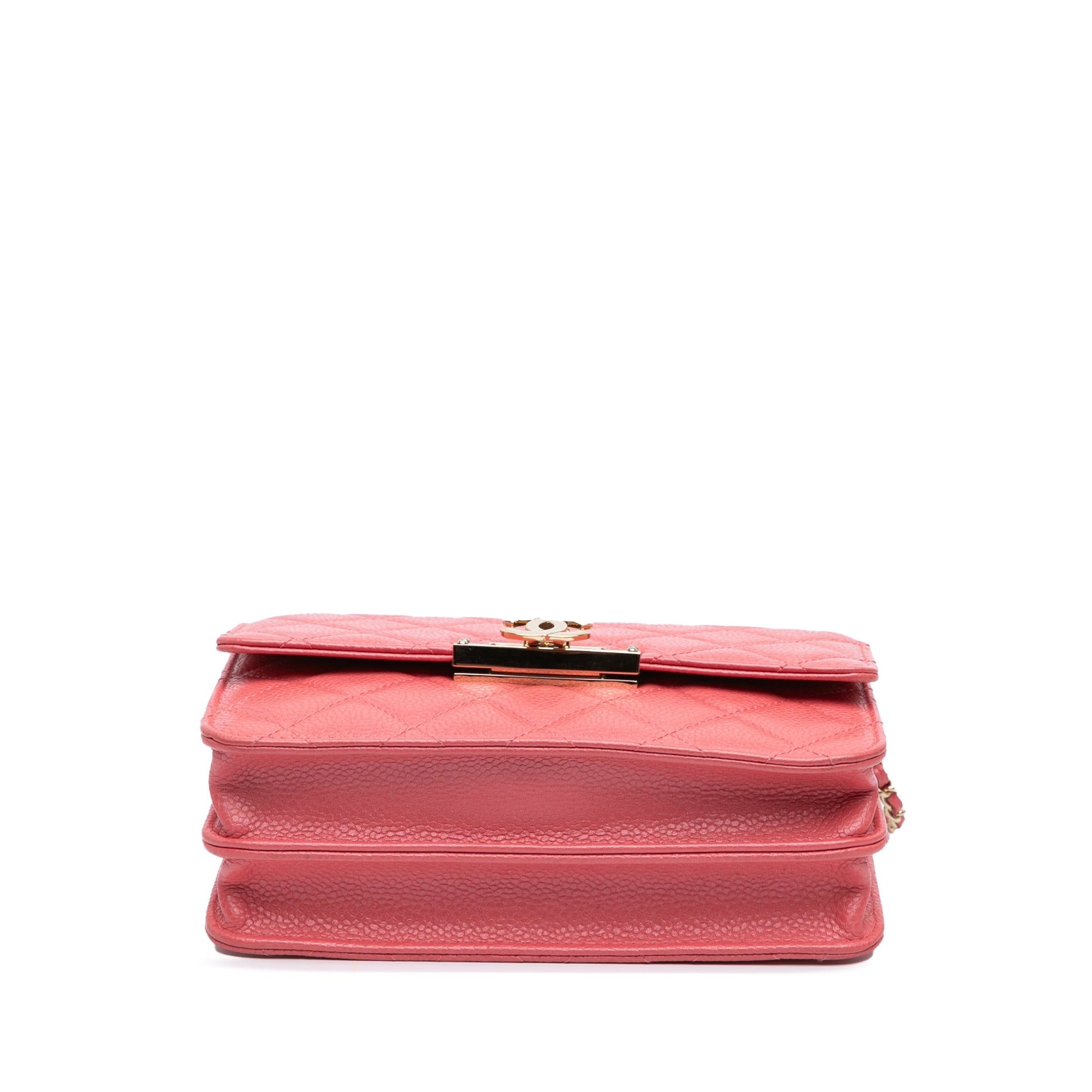 Chanel Quilted Caviar Golden Class Wallet On Chain