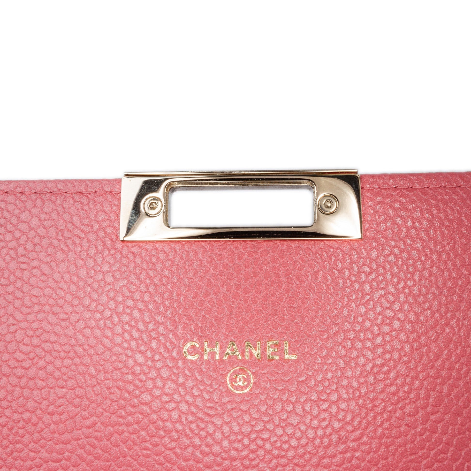 Chanel Quilted Caviar Golden Class Wallet On Chain