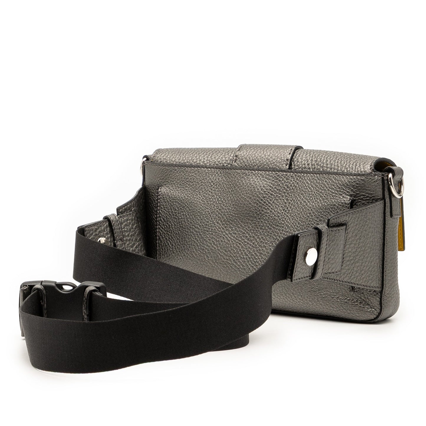Fendi Leather Selleria Convertible Baguette Satchel