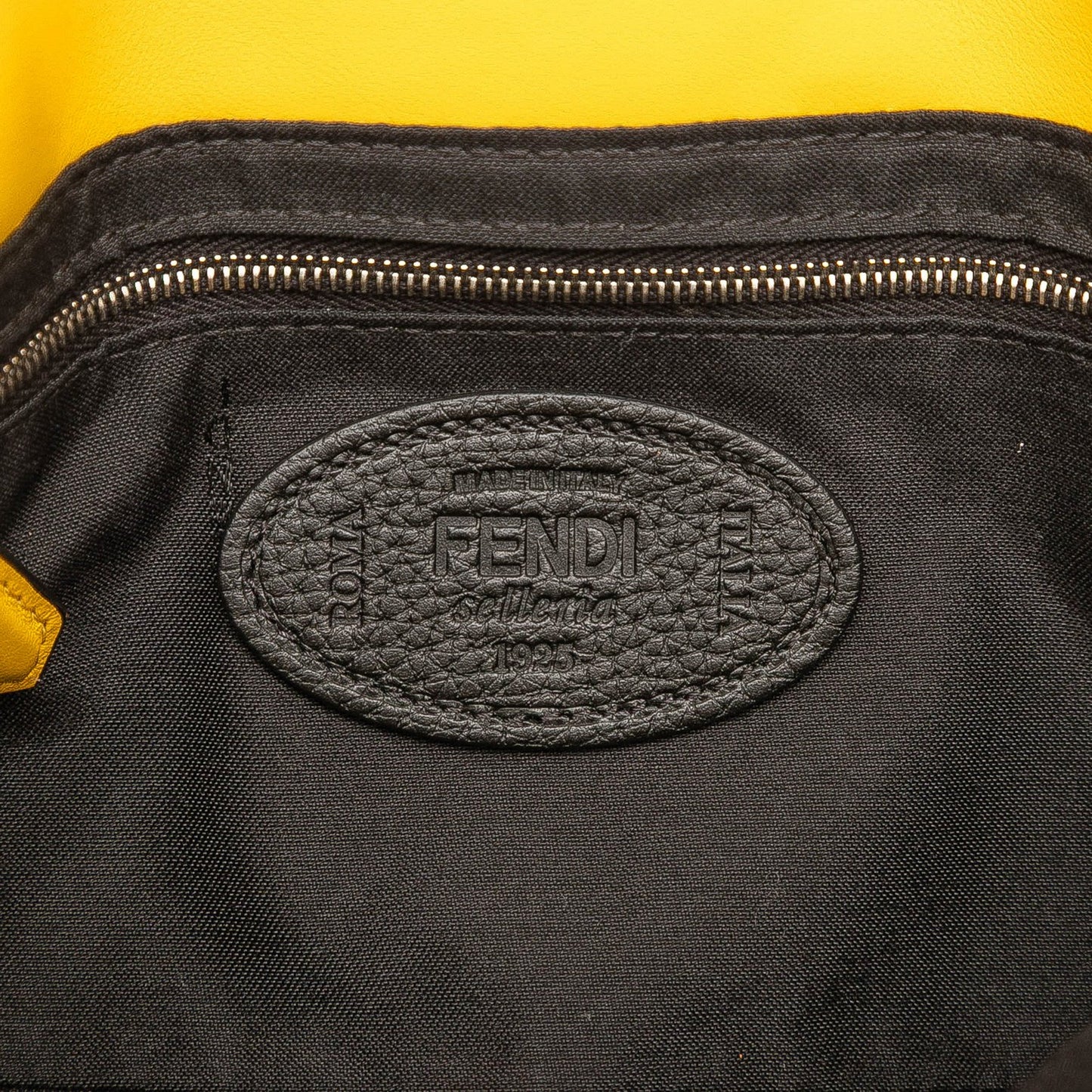 Fendi Leather Selleria Convertible Baguette Satchel