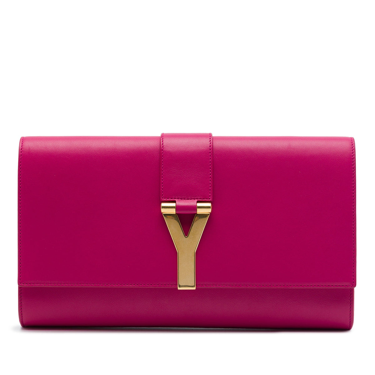 Saint Laurent Leather Chyc Ligne Clutch