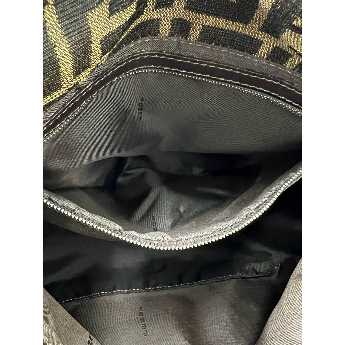 Fendi Zucca Canvas Shoulder Bag — Brown
