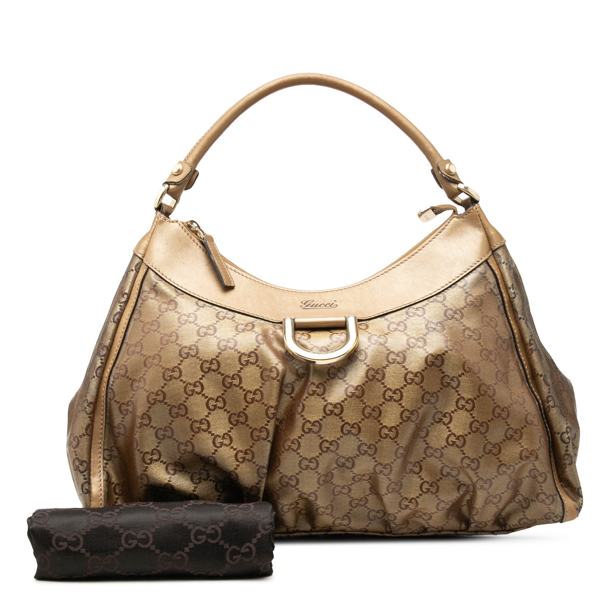 Gucci GG Crystal Abbey D Ring Shoulder Bag