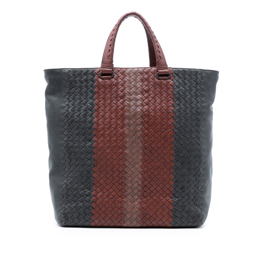 Bottega Veneta Tricolor Nappa Intrecciato Convertible Tote