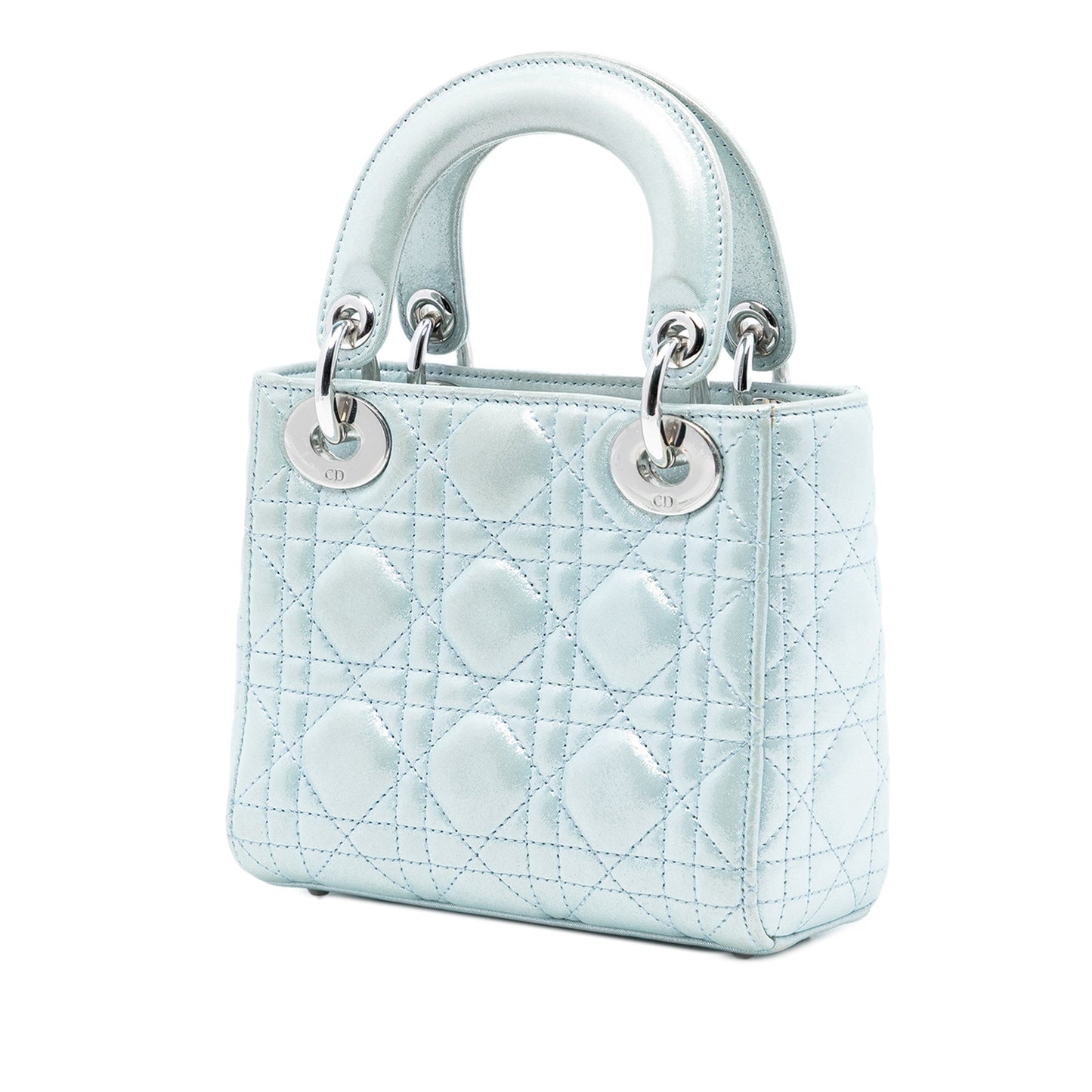 Dior Mini Iridescent Lambskin Cannage Lady Dior