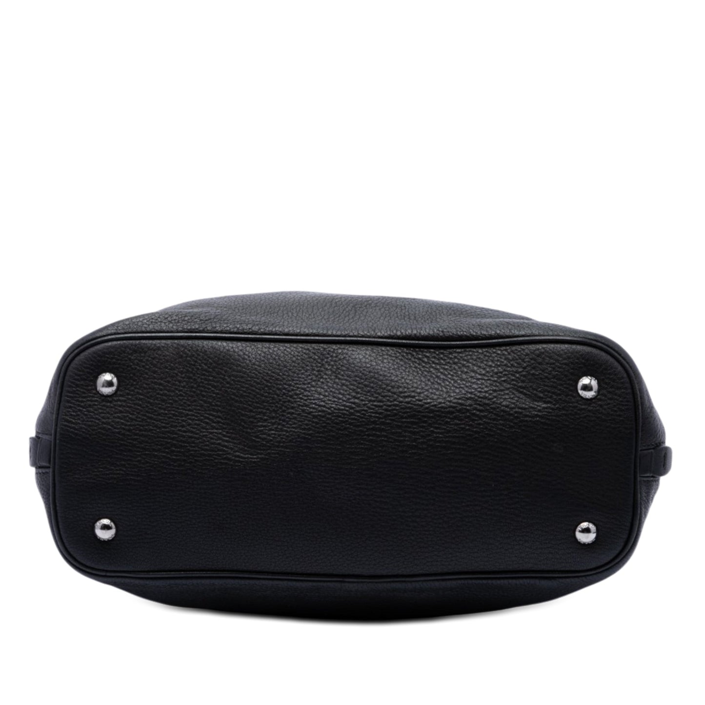 Prada Bicolor Cervo Deerskin Side Zip Convertible Tote