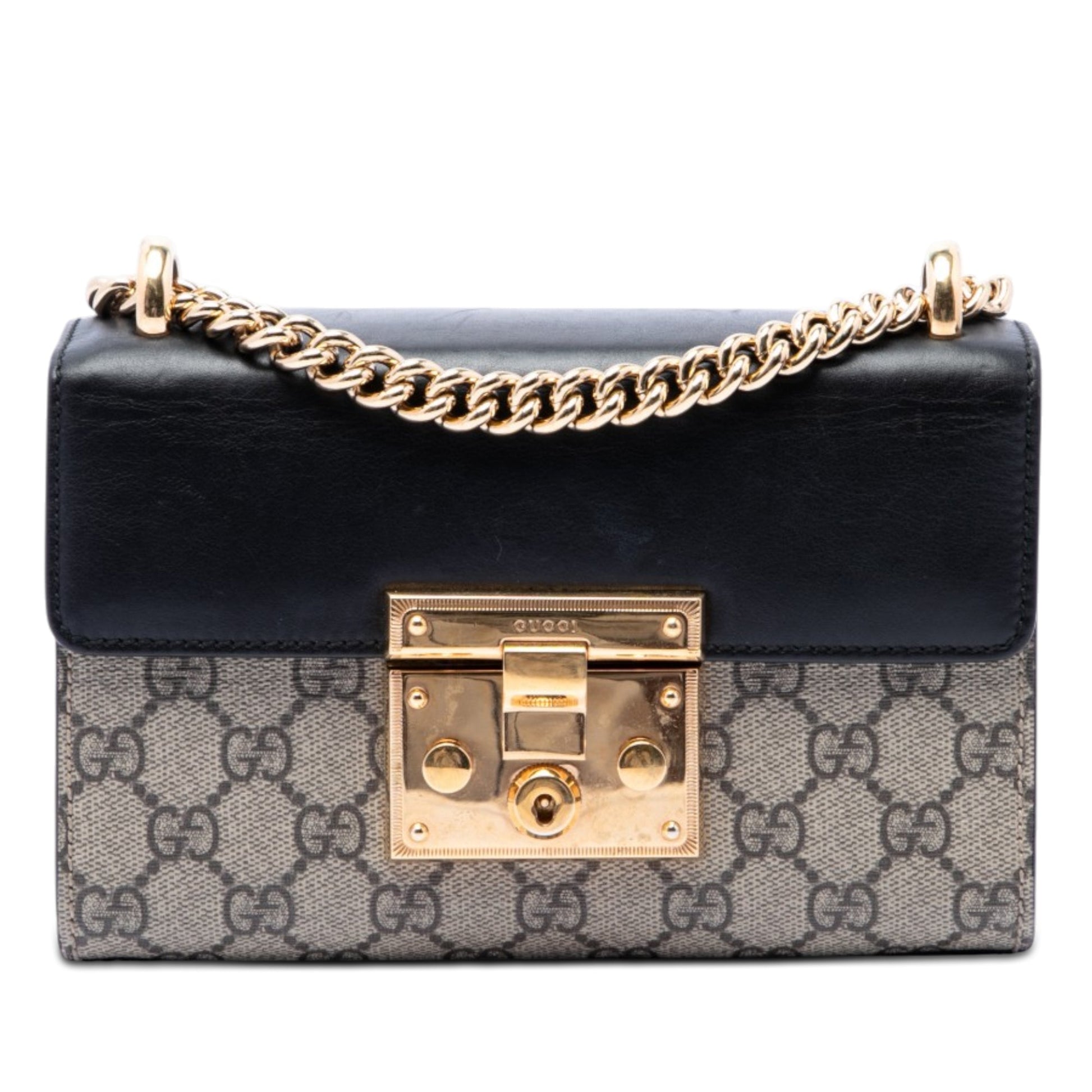 Gucci Small GG Supreme Padlock Crossbody