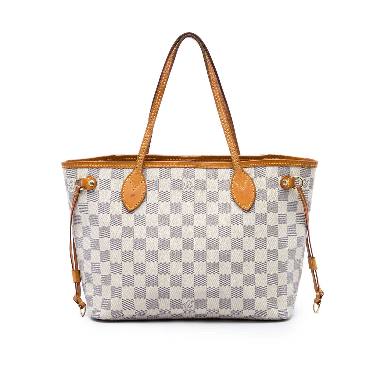 Louis Vuitton Damier Azur Neverfull PM — White