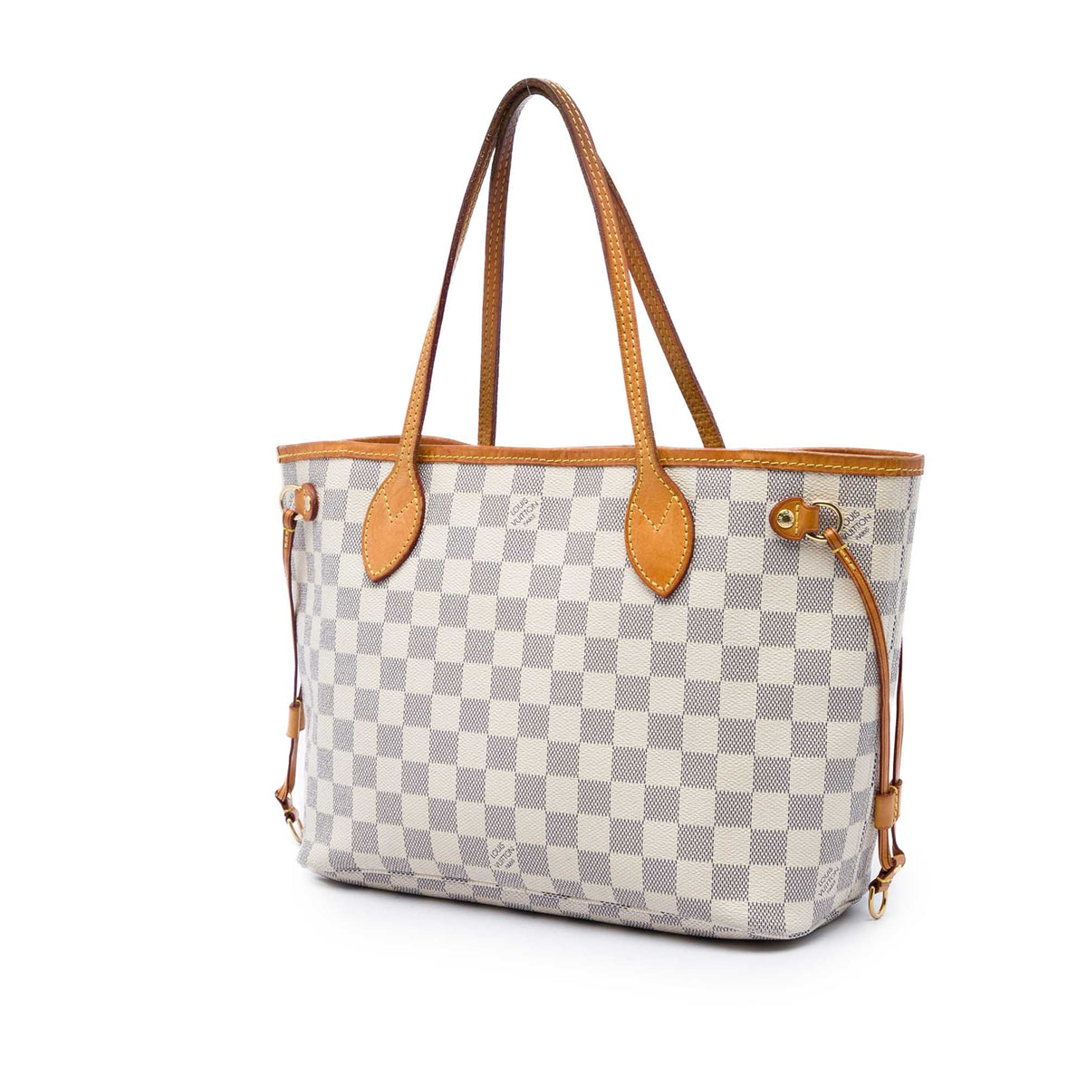 Louis Vuitton Damier Azur Neverfull PM — White