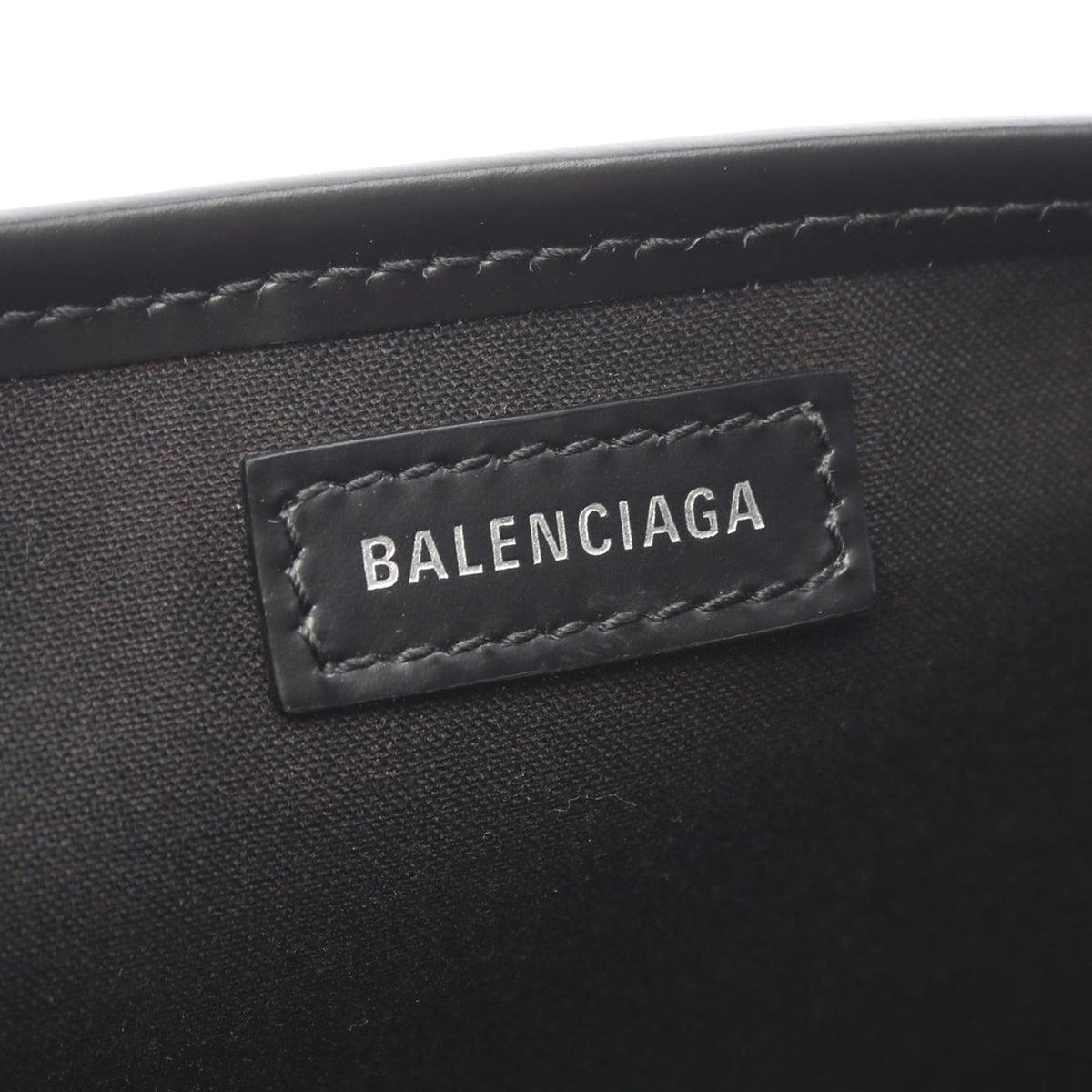 Balenciaga Canvas Navy Cabas Satchel XS