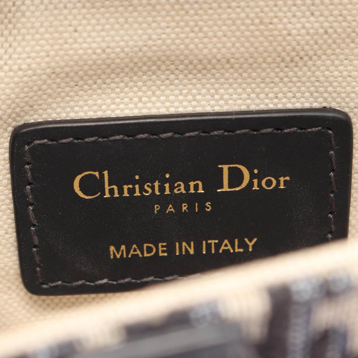Dior Mini Oblique Canvas Saddle Bag