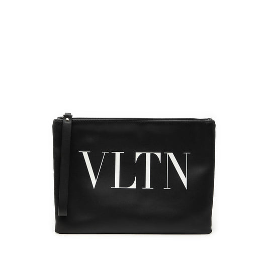 Valentino Leather VLTN Clutch
