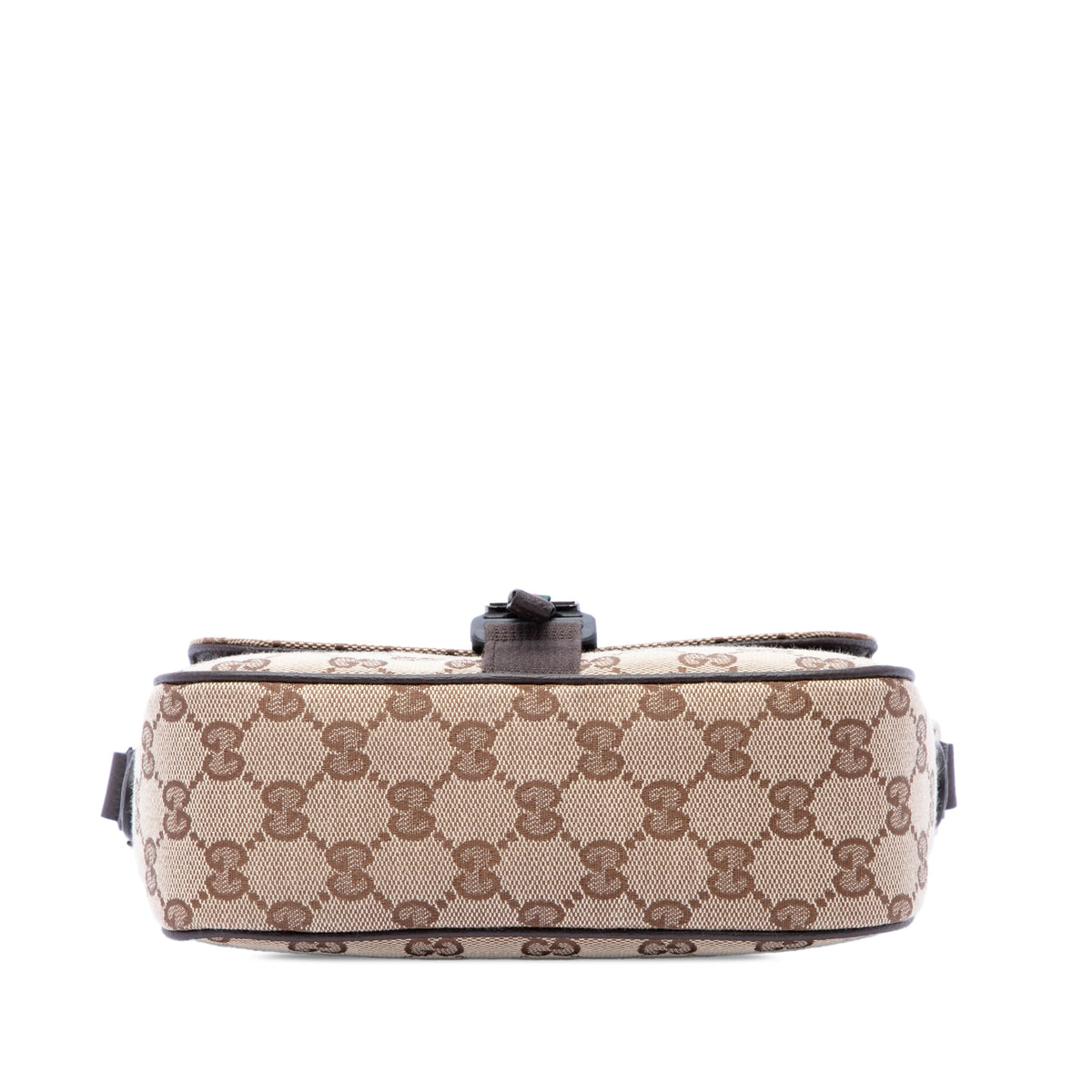 Gucci GG Canvas Web Buckle Flap Crossbody