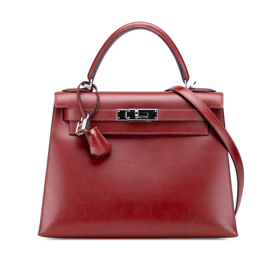 HermÃ¨s Box Calf Kelly II Sellier 28