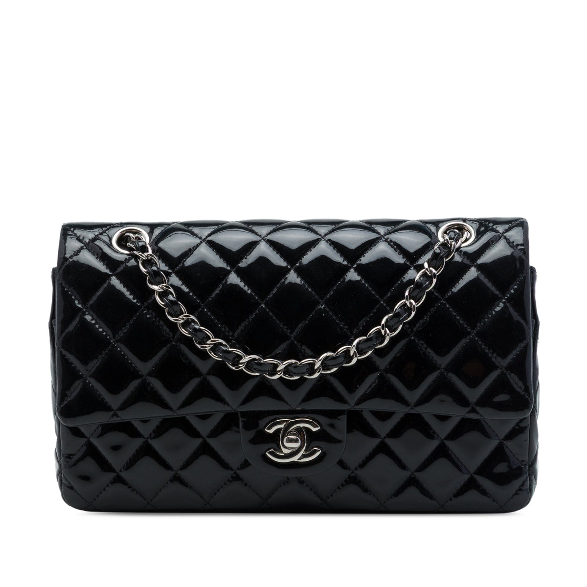 Chanel Medium Classic Patent Double Flap