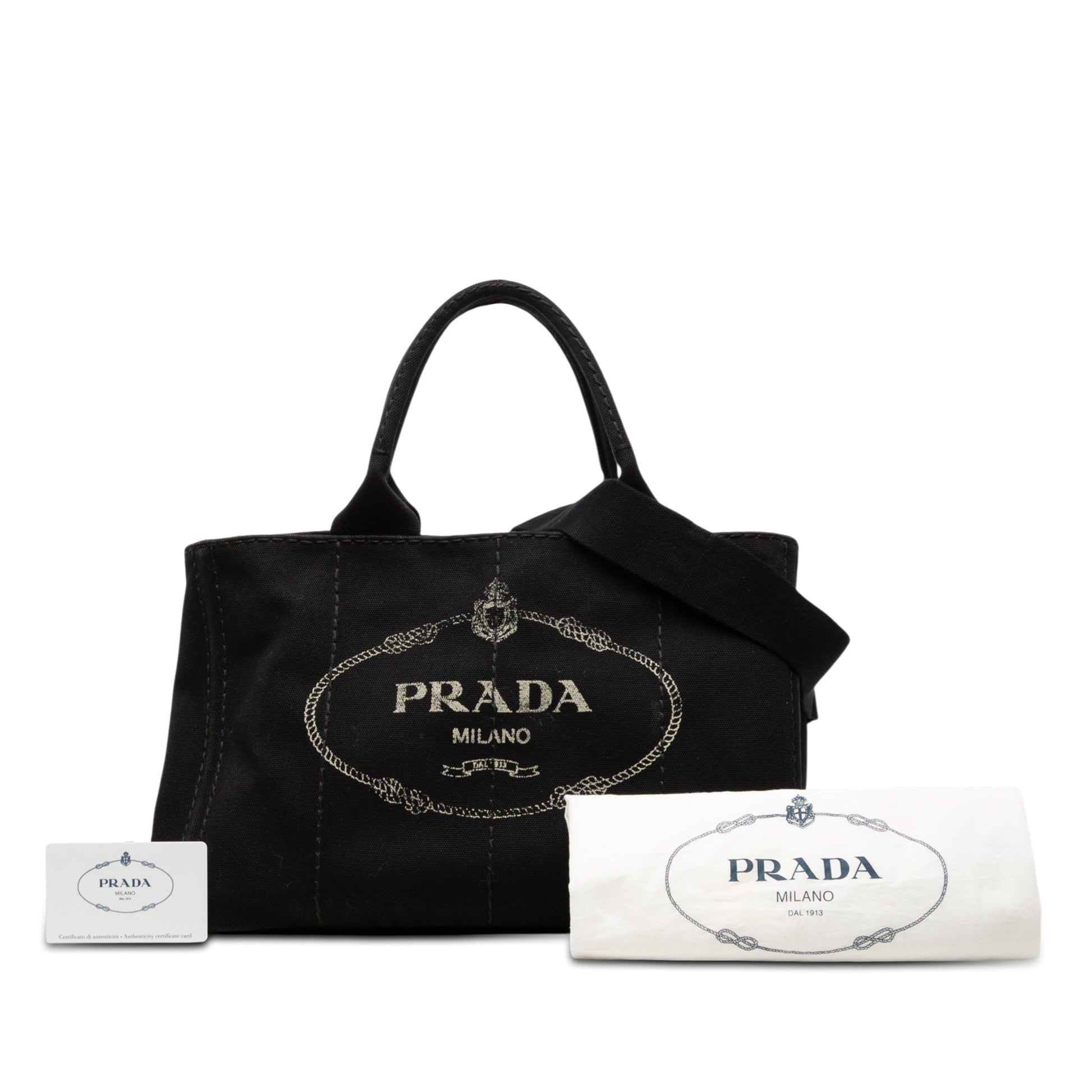 Prada Canvas Canapa Logo Satchel