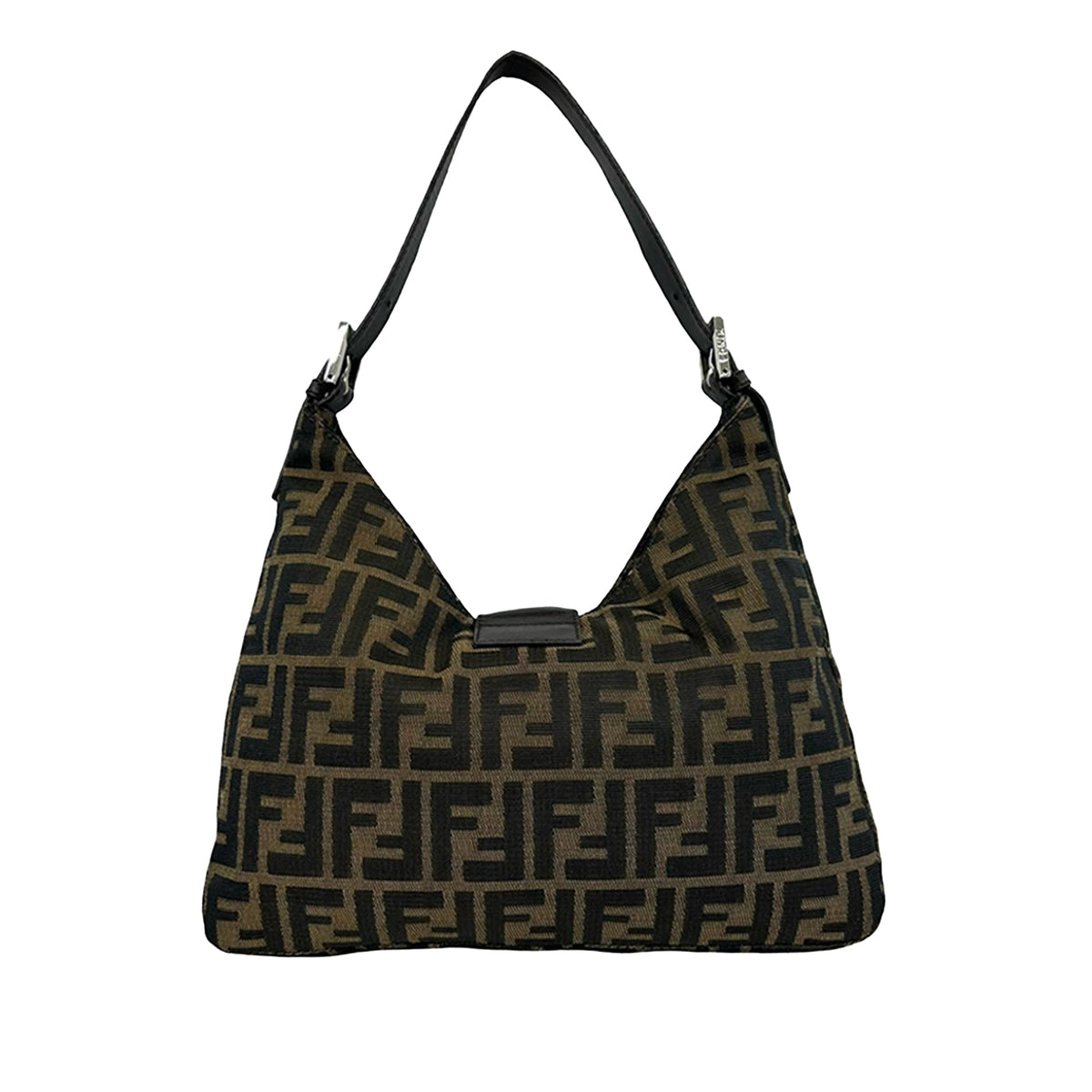 Fendi Zucca Canvas Shoulder Bag