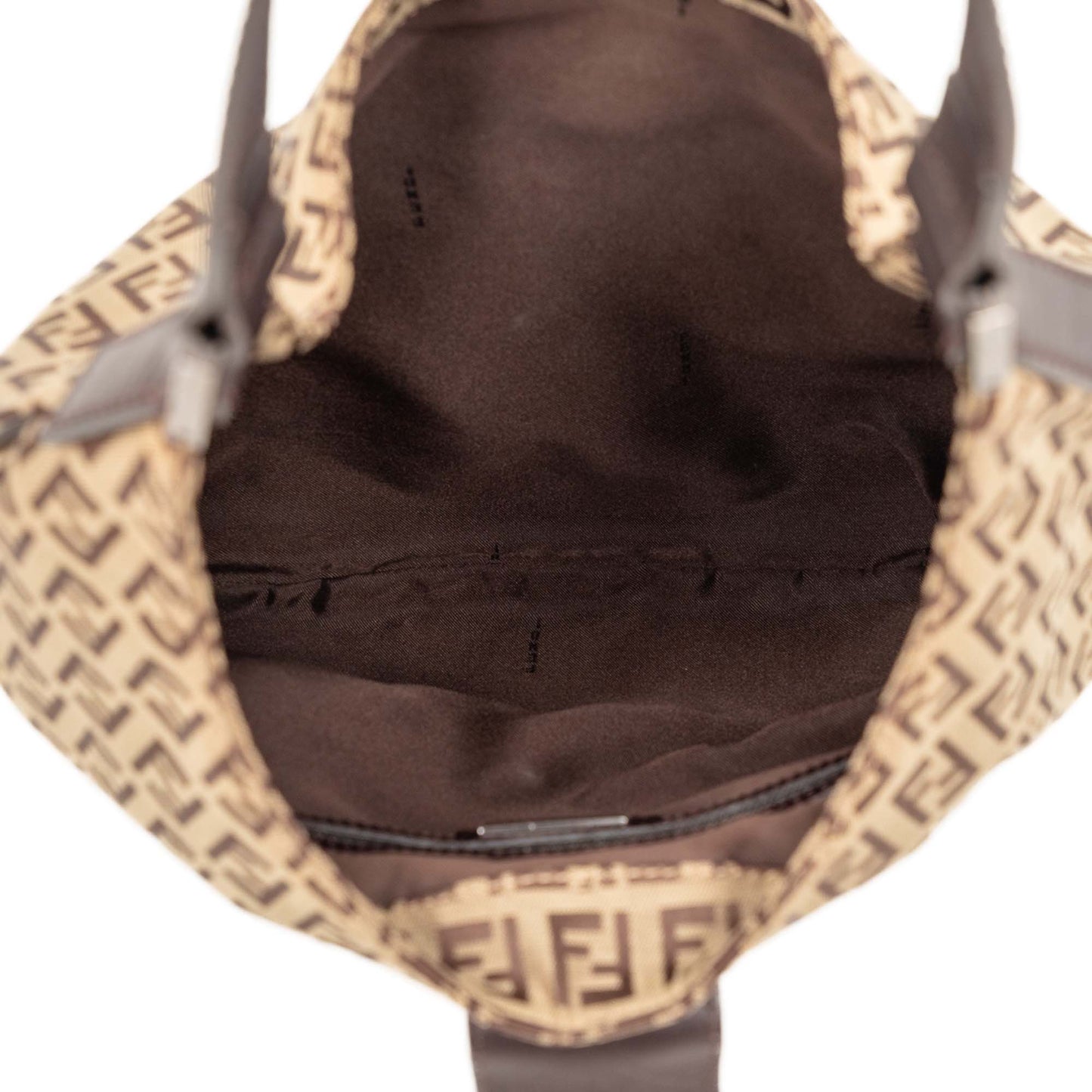 Fendi Zucchino Canvas Shoulder Bag