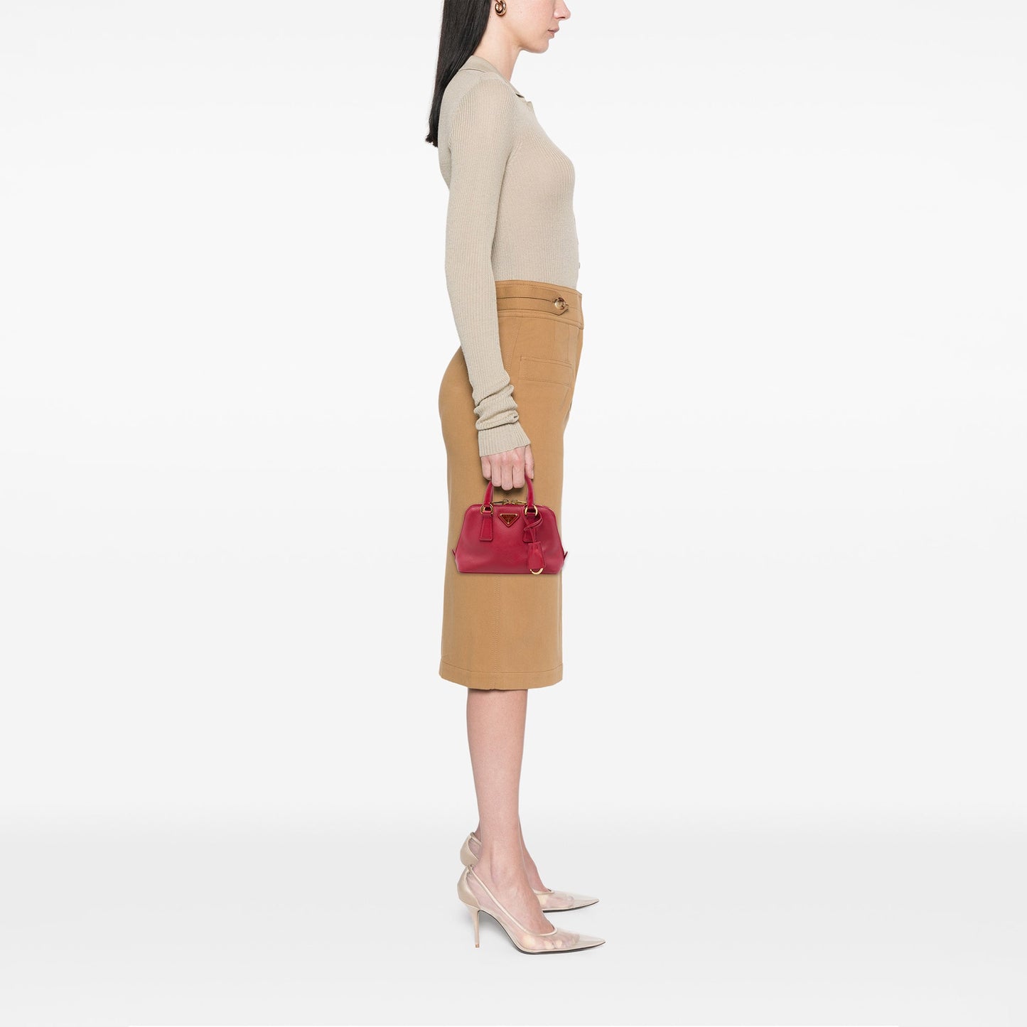 Prada Mini Saffiano Lux Promenade Satchel