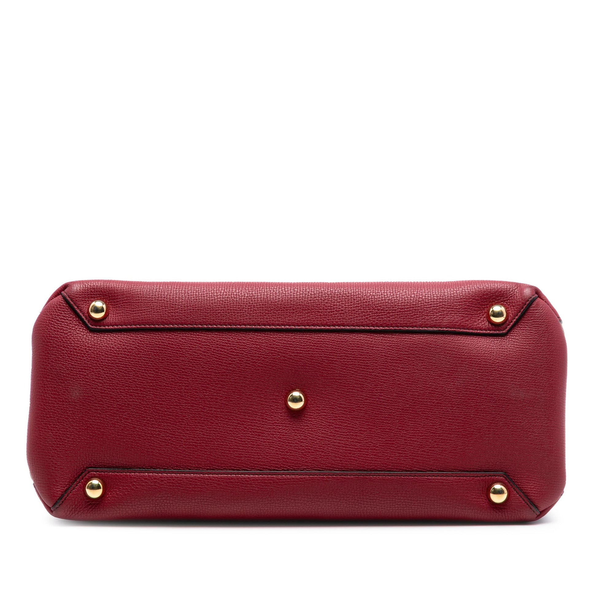 Burberry Medium Leather and House Check Banner Satchel