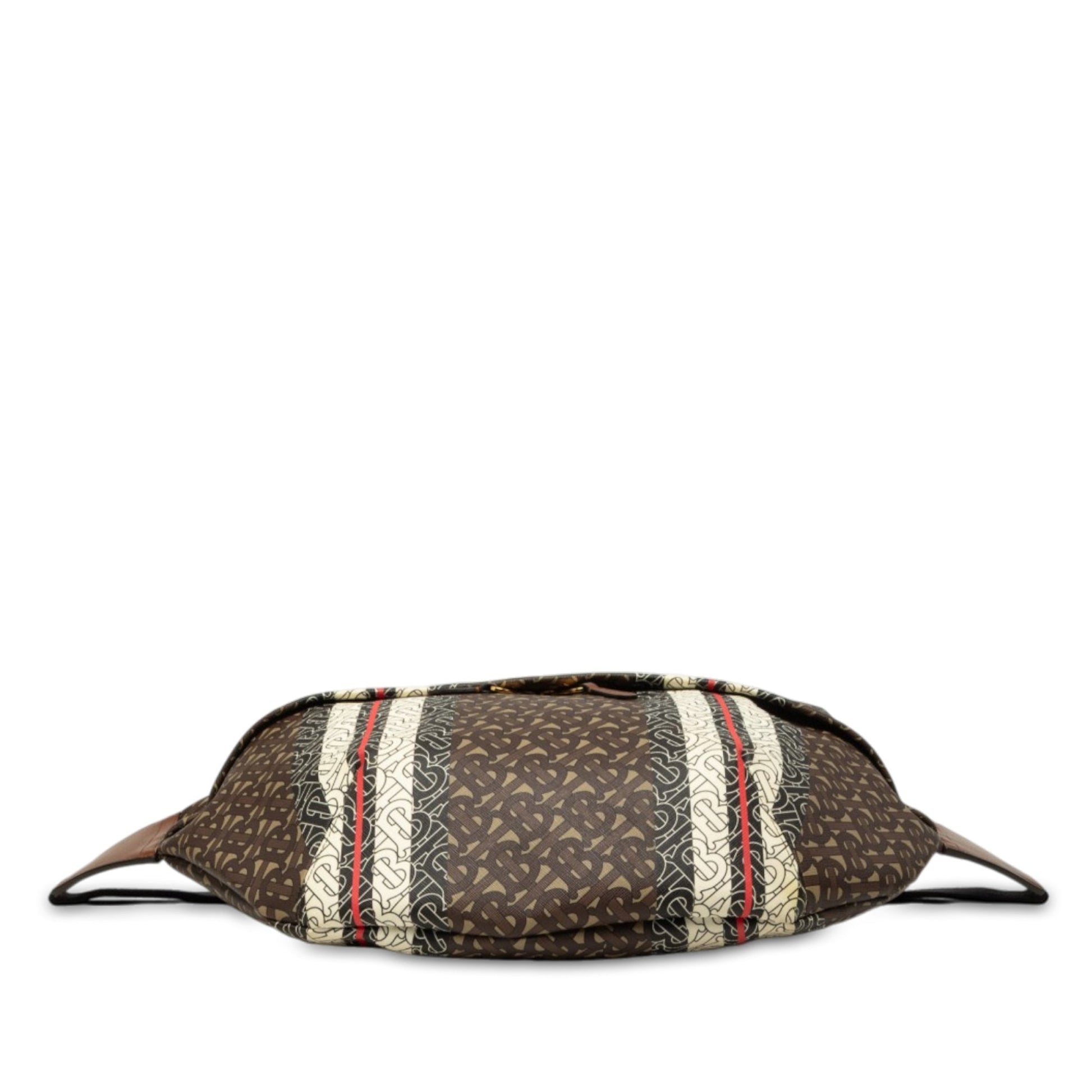 Burberry Extra Large TB Monogram E-Canvas Stripe Belt Bag