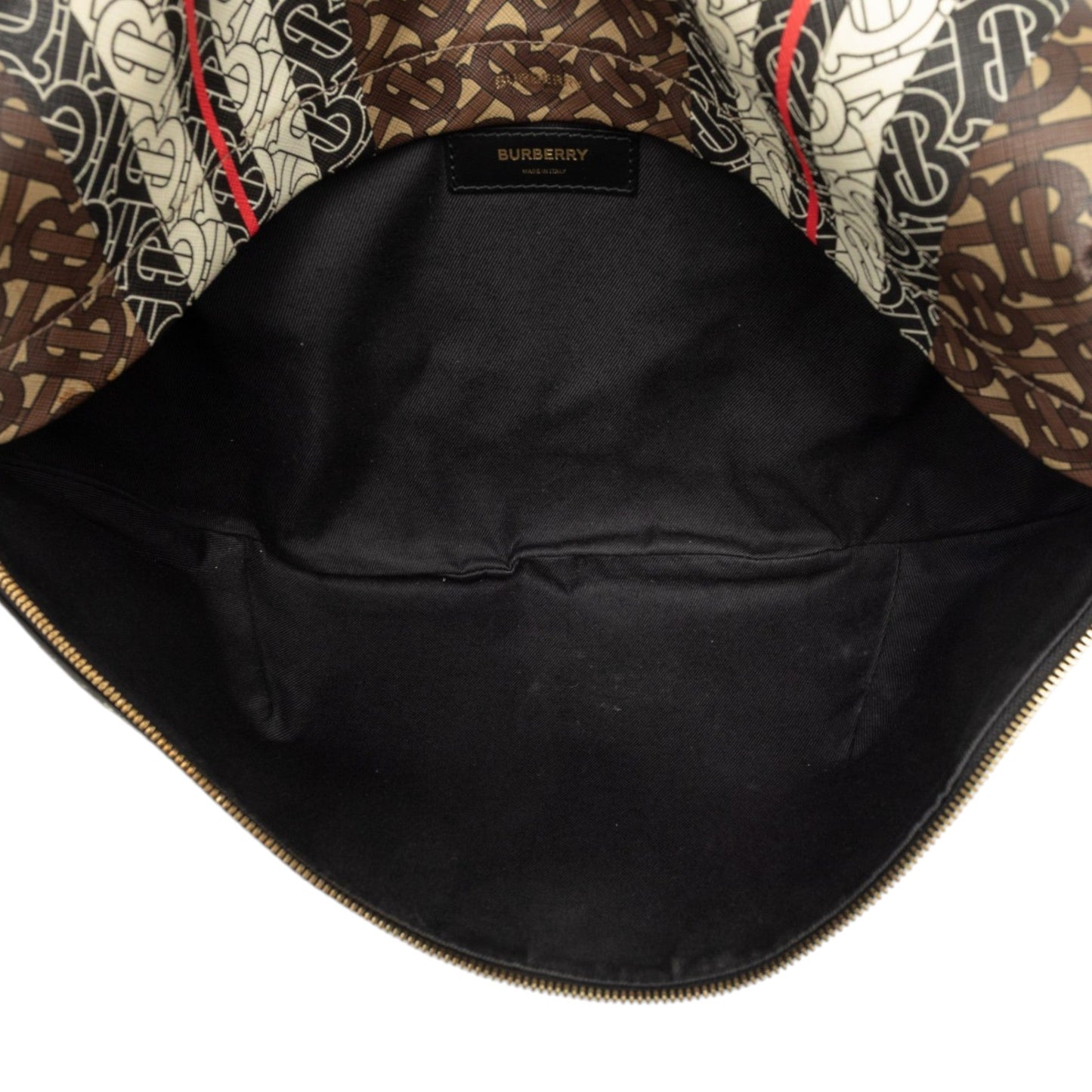 Burberry Extra Large TB Monogram E-Canvas Stripe Belt Bag