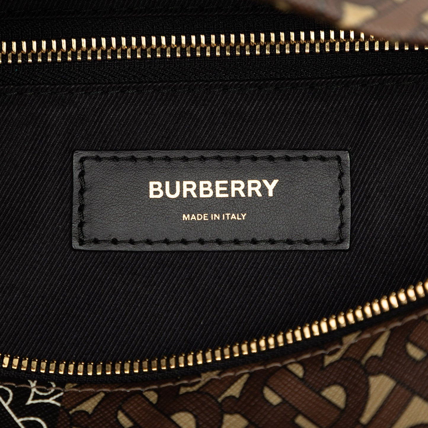Burberry Extra Large TB Monogram E-Canvas Stripe Belt Bag