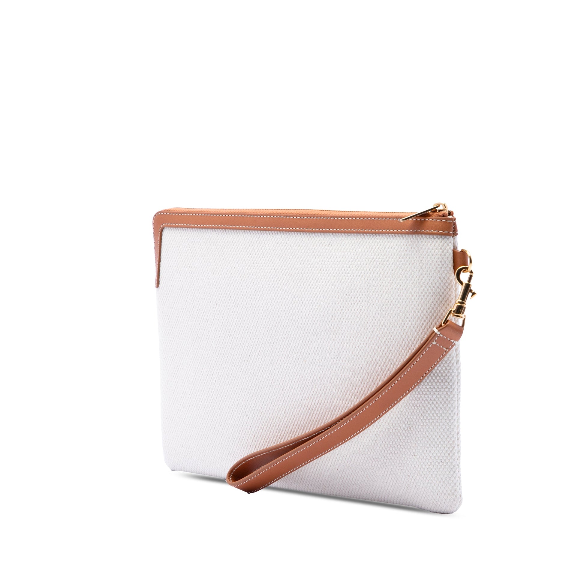 Celine Large Canvas Logo Pouch