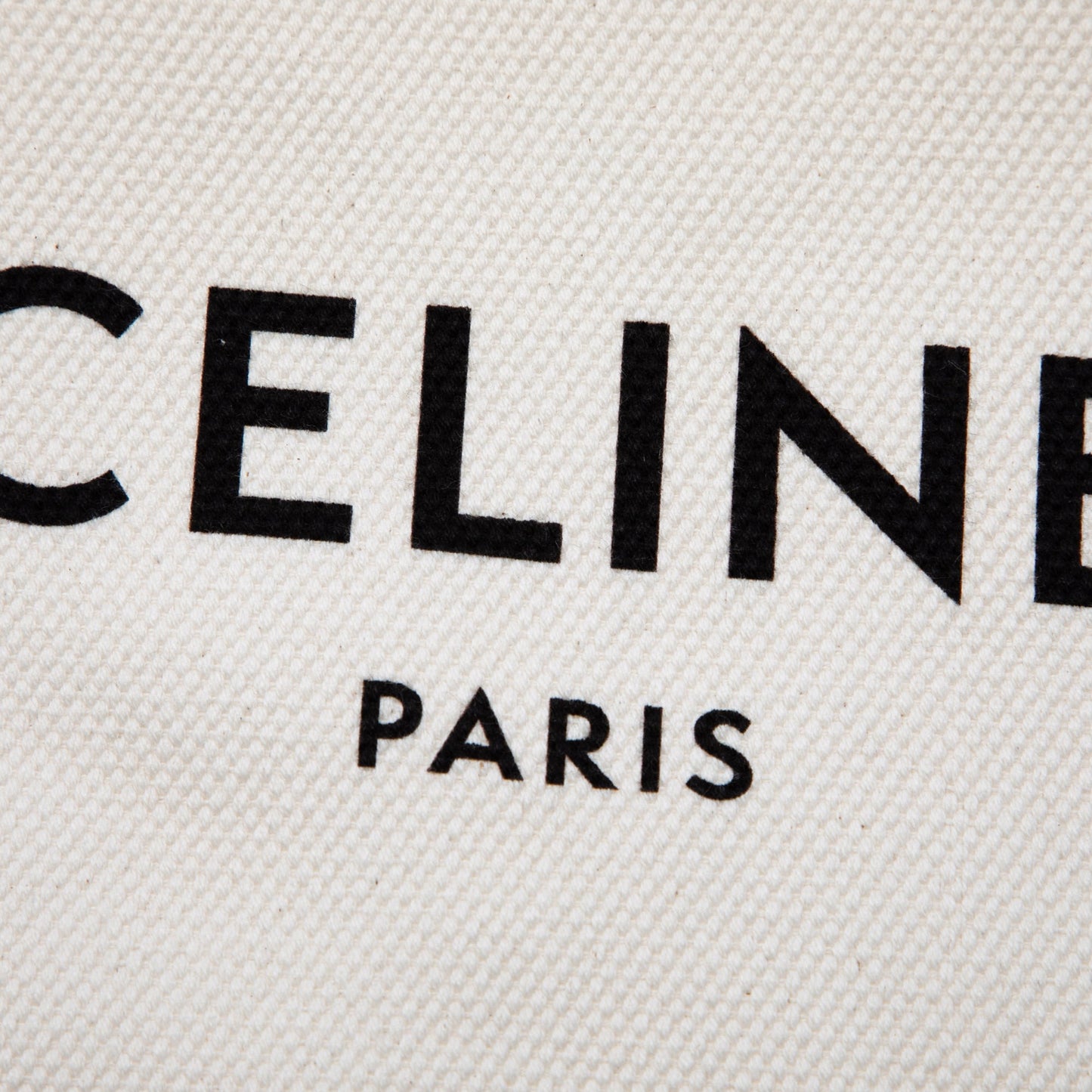 Celine Large Canvas Logo Pouch