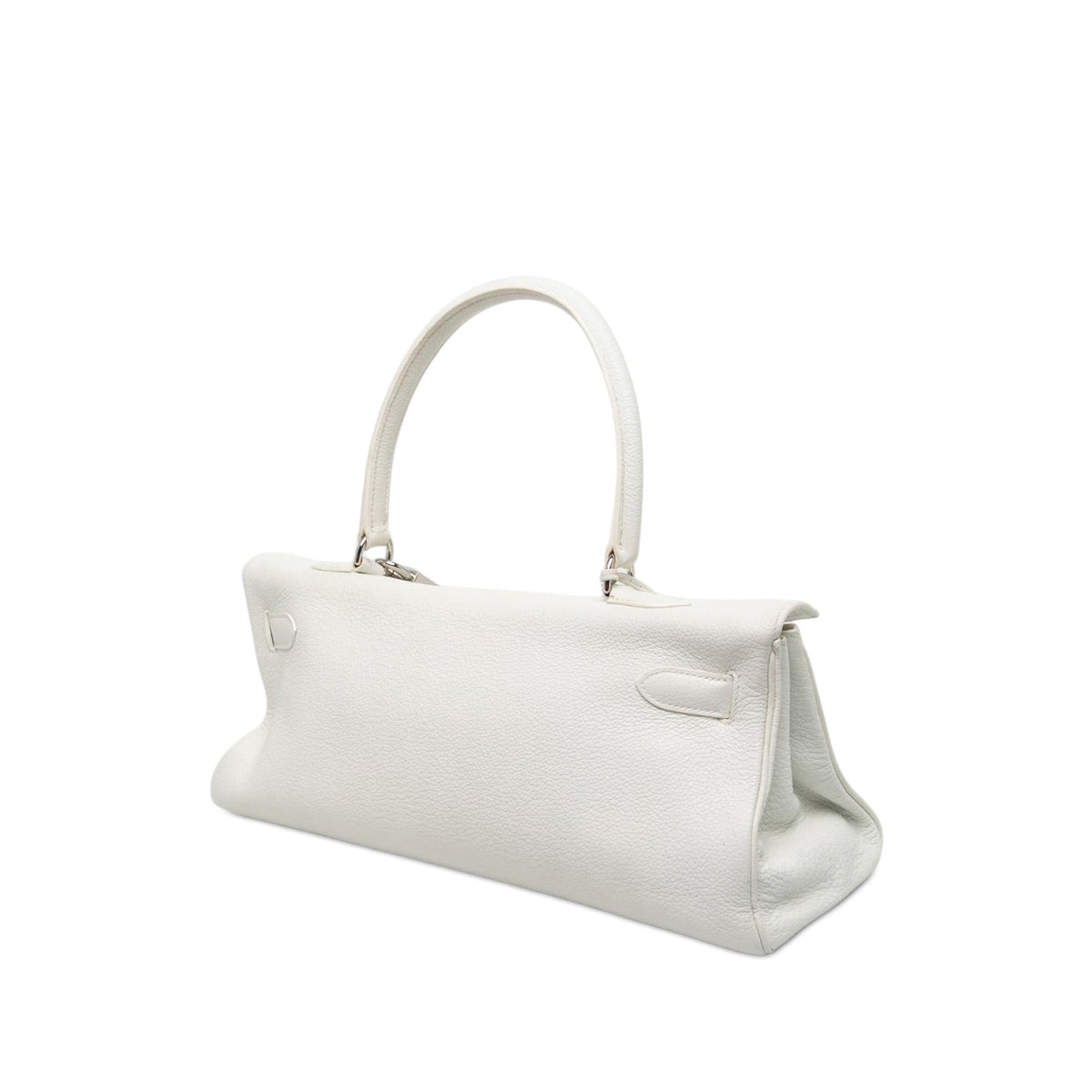 Hermès Clemence JPG Shoulder Kelly 42 — White