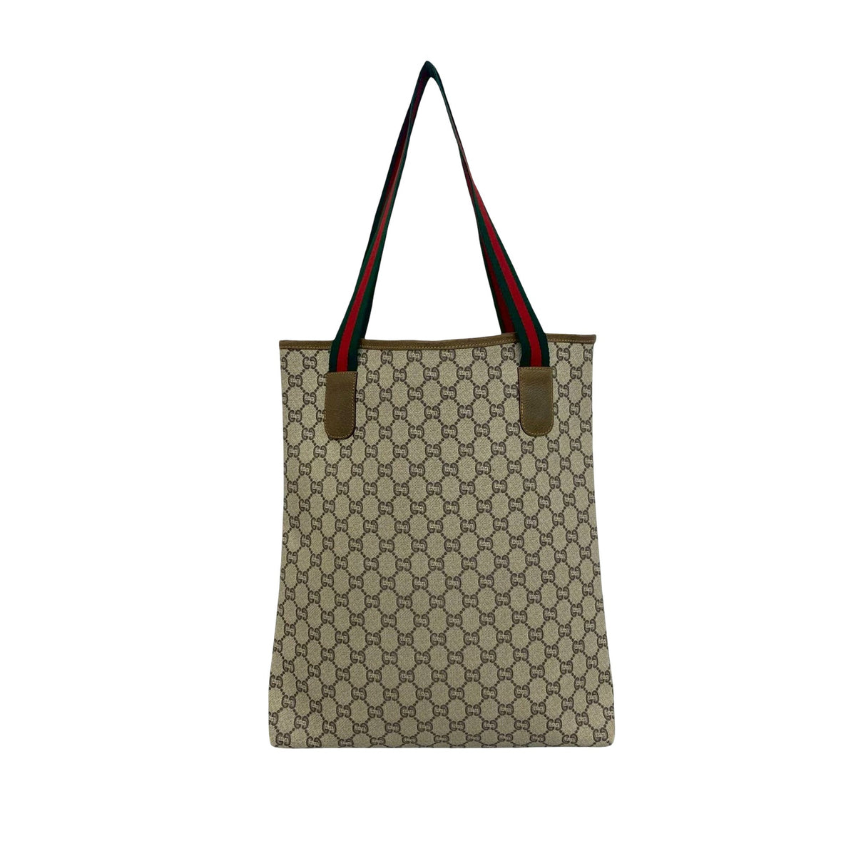 Gucci GG Supreme Plus Web Tote