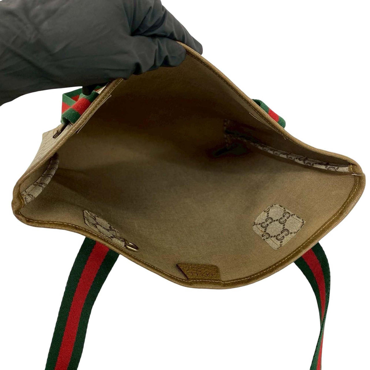 Gucci GG Supreme Plus Web Tote