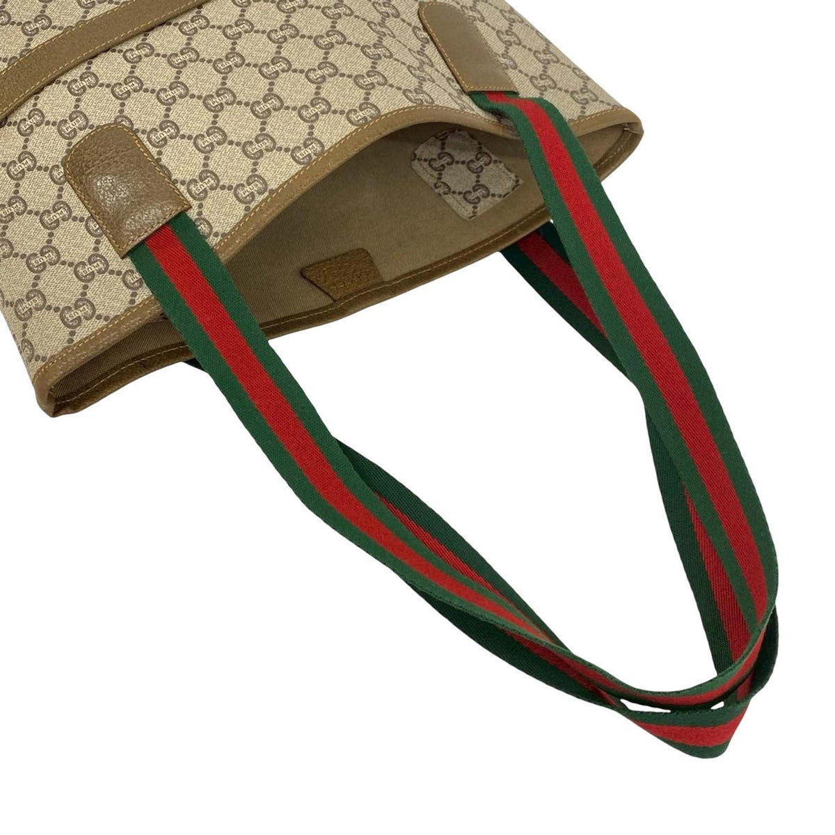 Gucci GG Supreme Plus Web Tote