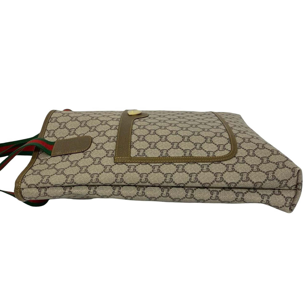 Gucci GG Supreme Plus Web Tote