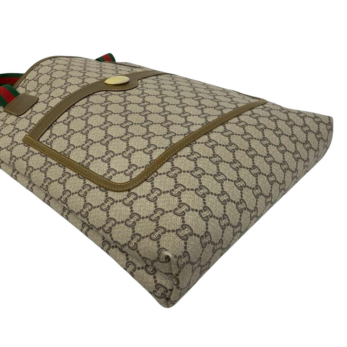 Gucci GG Supreme Plus Web Tote