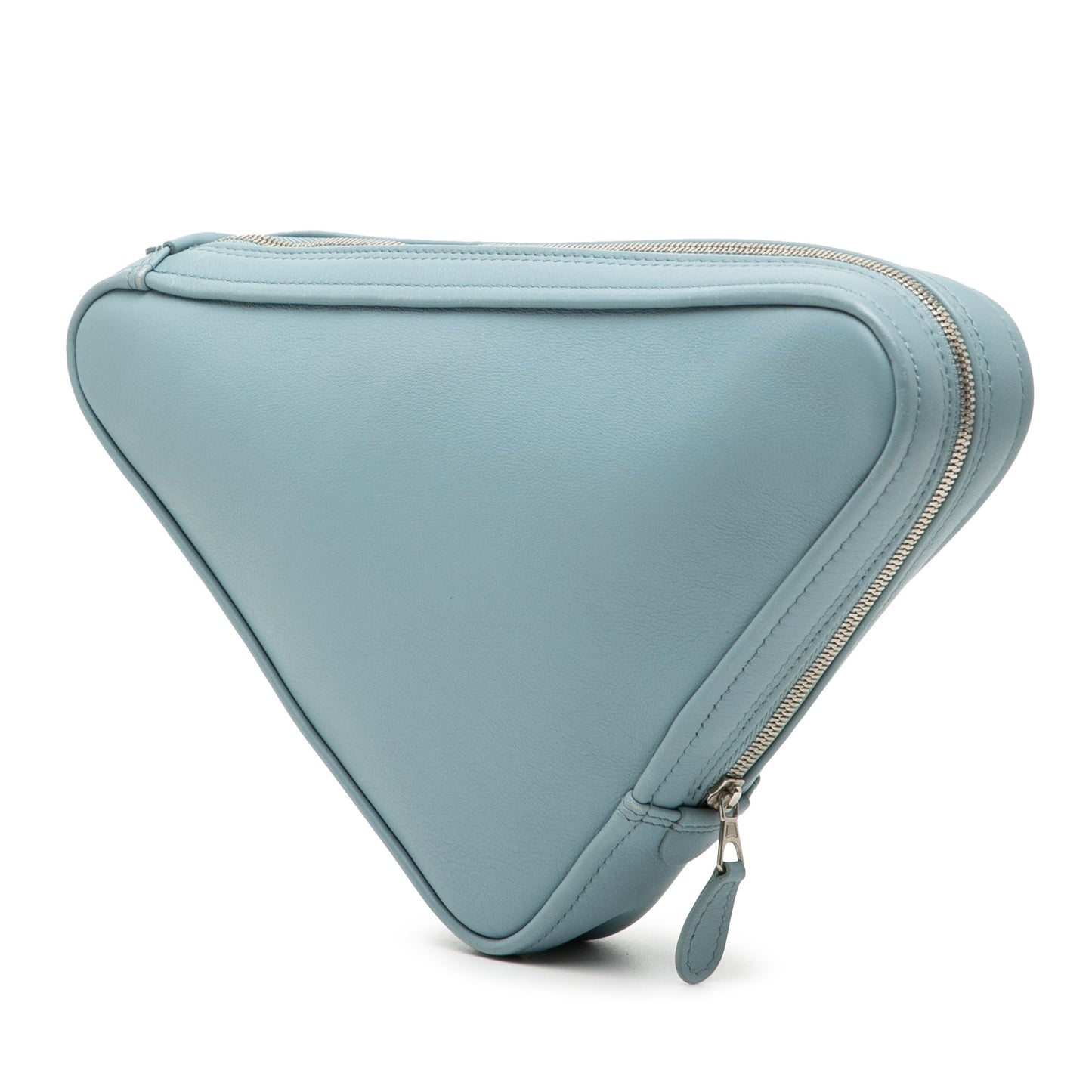 Balenciaga Medium Leather Triangle Clutch