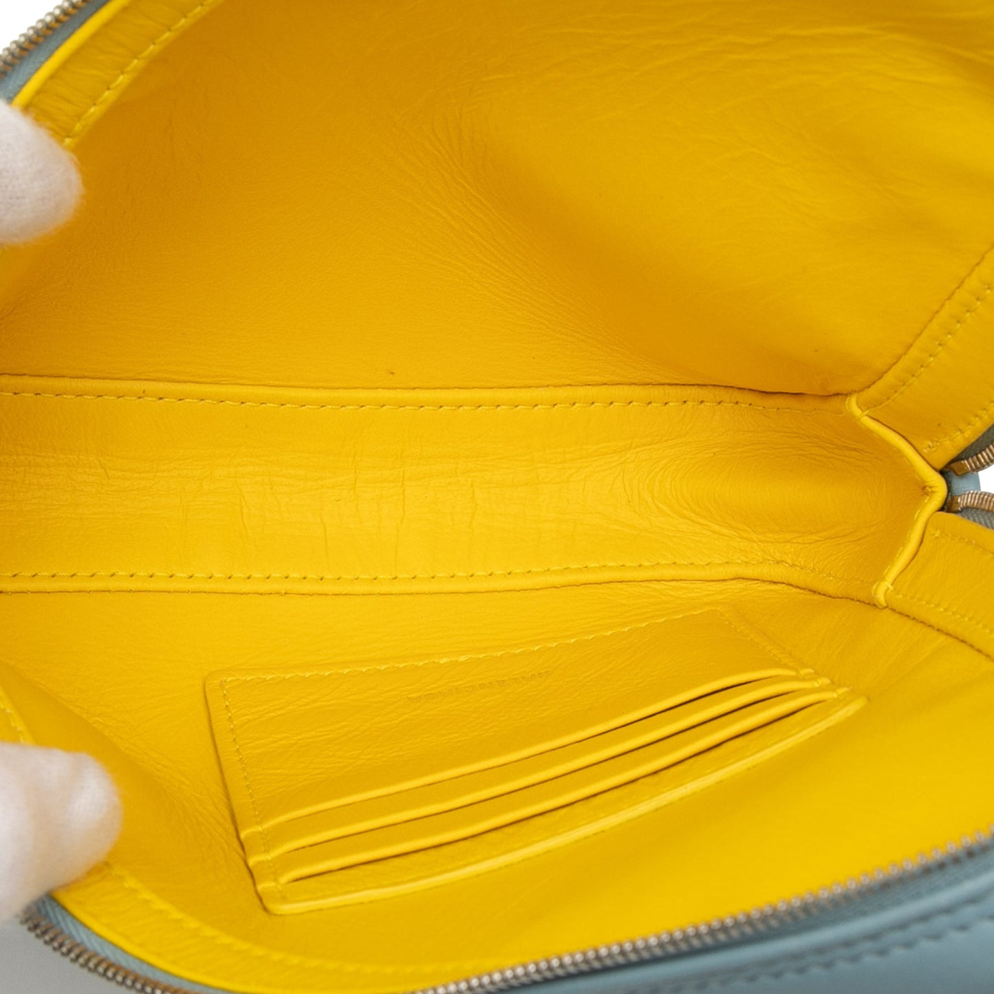 Balenciaga Medium Leather Triangle Clutch