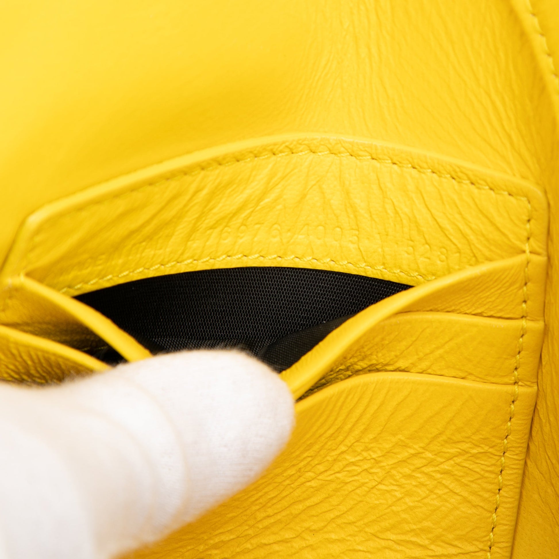 Balenciaga Medium Leather Triangle Clutch