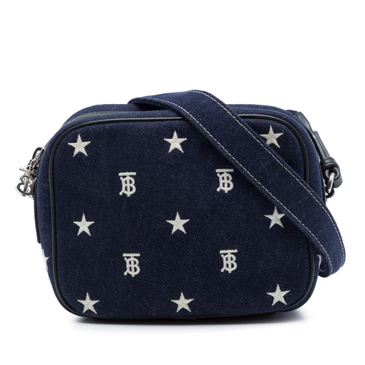 Burberry Denim TB Logo Kids Star Camera Bag