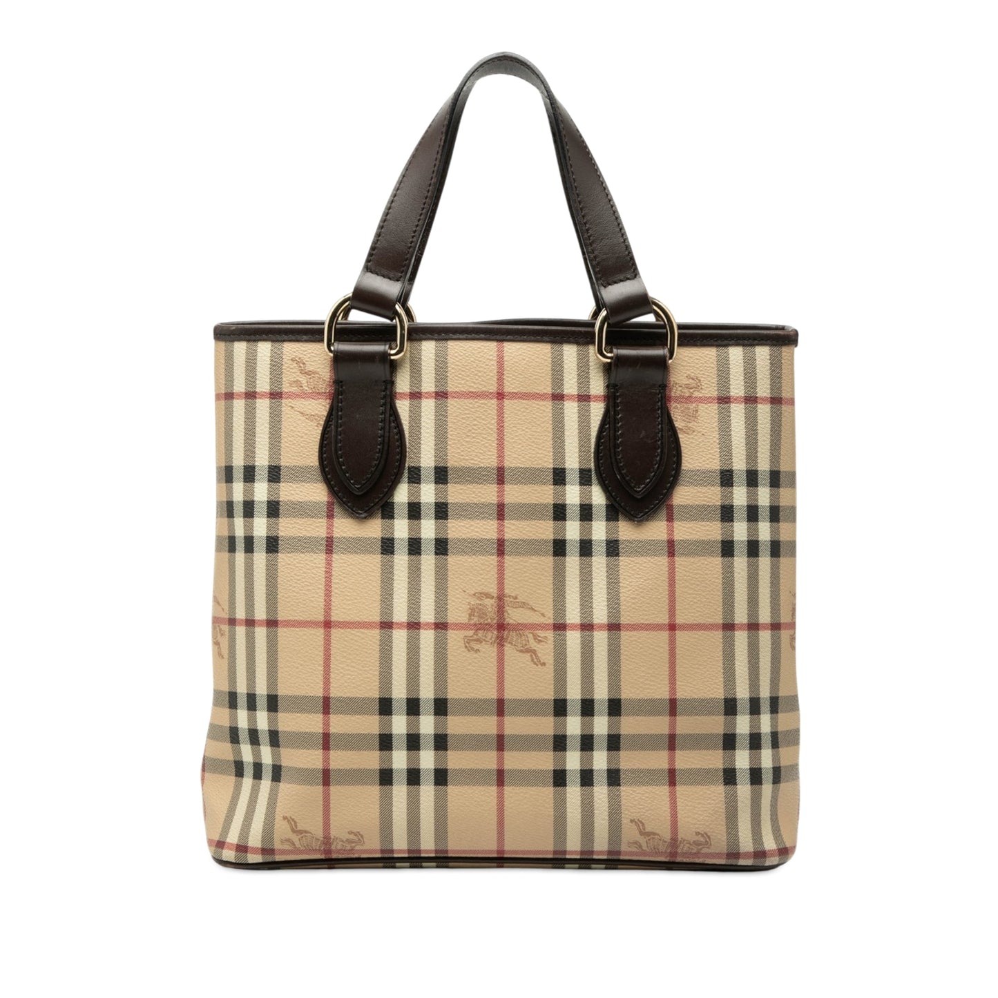 Burberry Haymarket Check Coated Canvas Tote