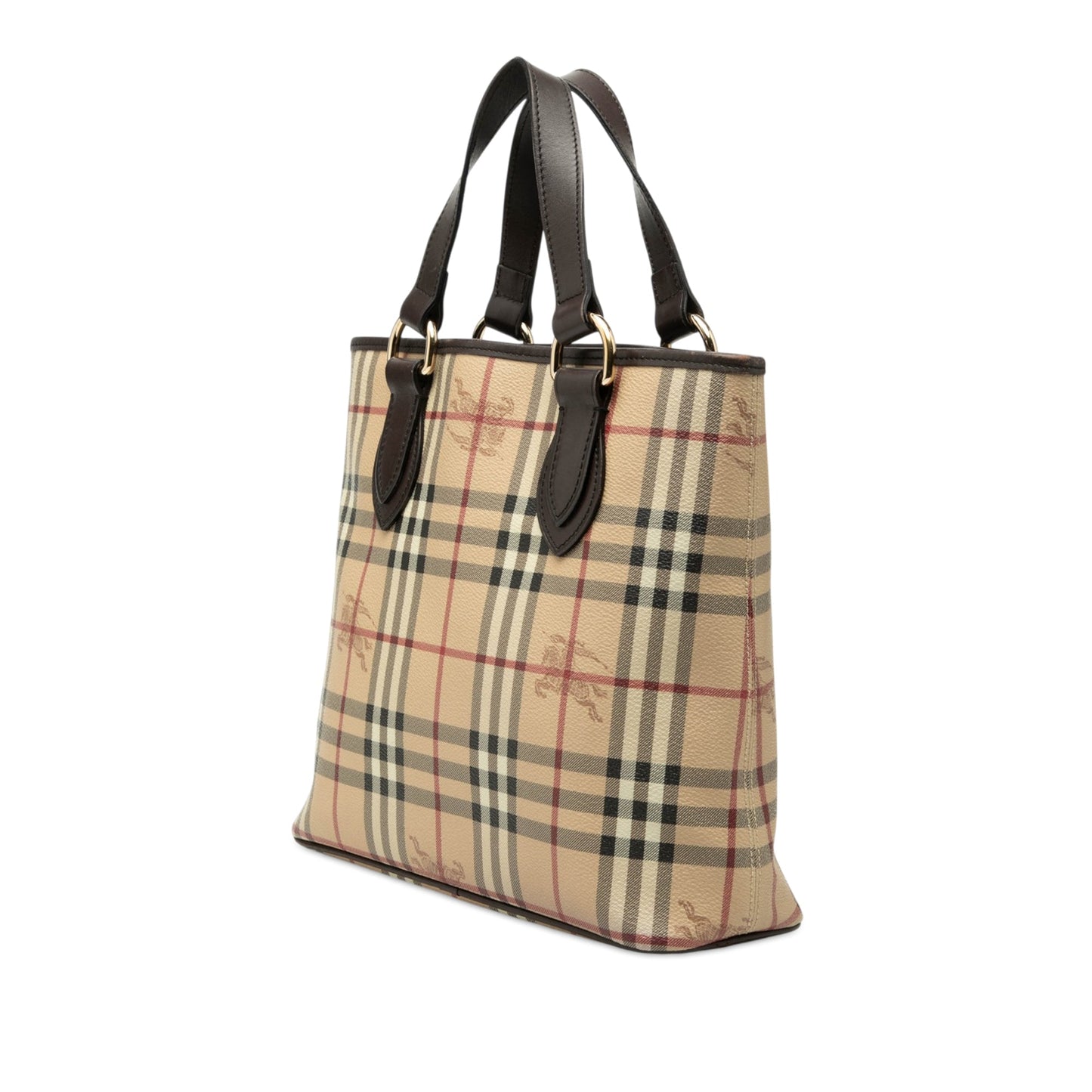 Burberry Haymarket Check Coated Canvas Tote