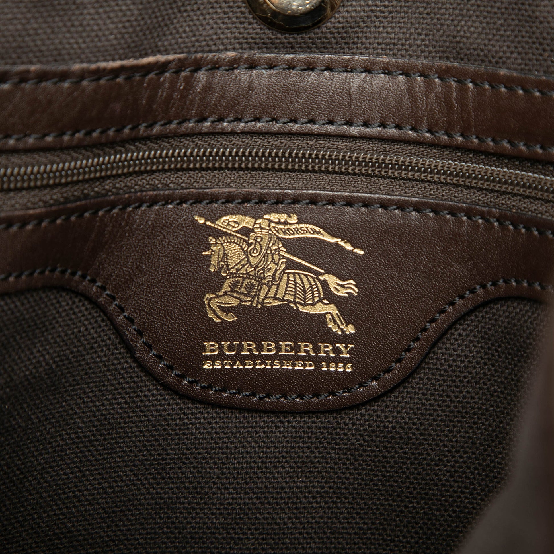 Burberry Haymarket Check Coated Canvas Tote