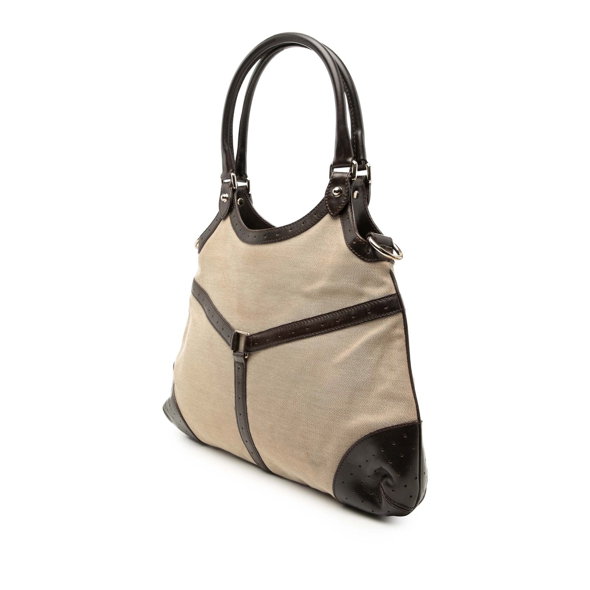 Gucci Canvas Web Reins Satchel